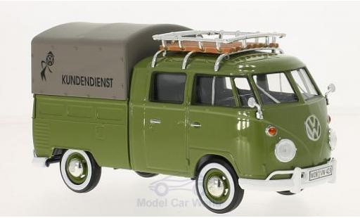 Volkswagen T1 A 1/24 Motormax Kundendienst Pick Up mit Dachgepäckträger modellautos