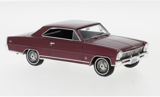Modellautos Chevrolet Nova 1/43 Neo SS Hardtop mettalic rot 1966 Chevrolet Nova 1/43 Neo SS Hardtop mettalic rot 1966 modellautos