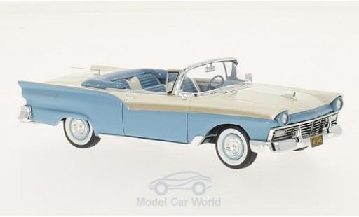Modellautos Ford Fairlane 1957 1/43 Neo 500 Cabrio blau/weiss 1957 Ford Fairlane 1957 1/43 Neo 500 Cabrio blau/weiss 1957 modellautos