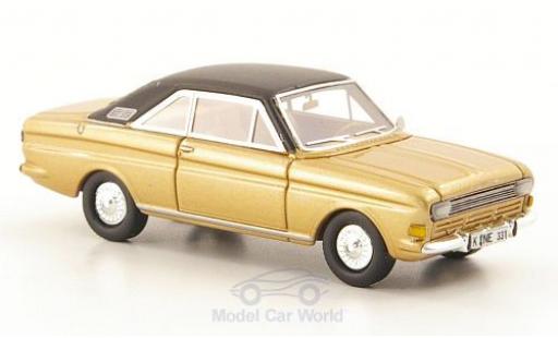 Modellautos Ford Taunus 1968 1/87 Neo P6 15M Coupe gold/matt-schwarz UN 1968 Ford Taunus 1968 1/87 Neo P6 15M Coupe gold/matt-schwarz UN 1968 modellautos
