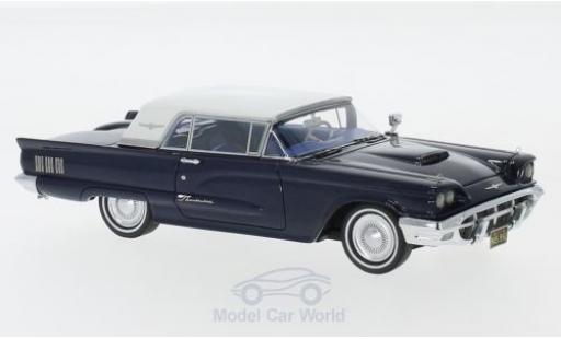 Modellautos Ford Thunderbird 1/43 Neo Hardtop mettalic blau/weiss 1960 Ford Thunderbird 1/43 Neo Hardtop mettalic blau/weiss 1960 modellautos
