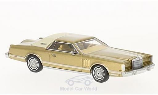 Modellautos Lincoln Continental 1/64 Neo Mark V gold/beige 1977 Lincoln Continental 1/64 Neo Mark V gold/beige 1977 modellautos
