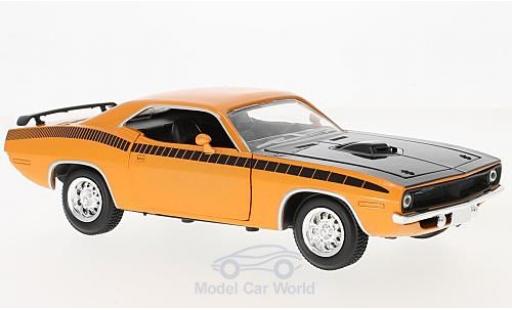 Modellautos Plymouth Cuda 1/18 New Ray orange/schwarz 1970 Plymouth Cuda 1/18 New Ray orange/schwarz 1970 modellautos