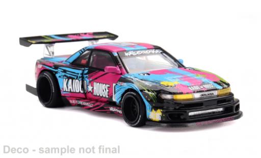 Nissan Silvia 1/64 Mini GT S13-R Kaido Splash V1 schwarz/Dekor 1991 1:64 modellautos