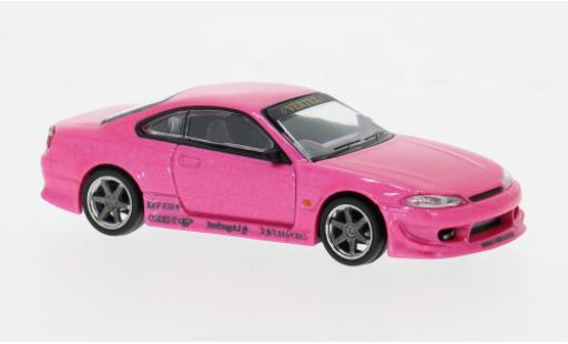 Nissan Silvia 1/64 Tarmac Works (S15) VERTEX pink 1:64 modellautos