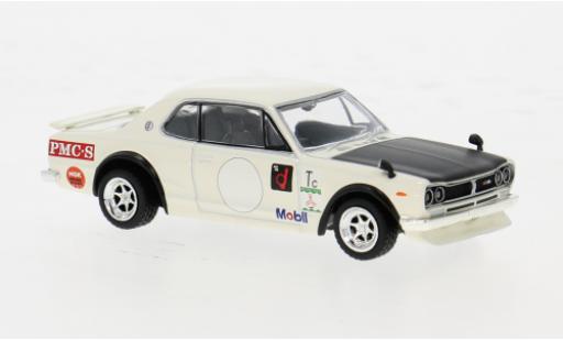 Nissan Skyline 1/64 Tarmac Works 2000 GT-R (KPGC10) weiss 1:64 modellautos