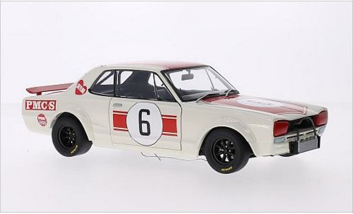 Nissan Skyline 2000 1/18 Autoart GT-R (KPGC10) RHD No.6 GP Japan 1971 modellautos