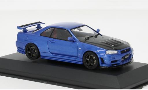 Modellautos Nissan Skyline R34 GT-R () blau 1/43 Solido