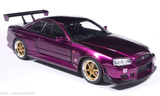 Nissan Skyline 1/18 MCG GT-R (R34) lila 2002 1:18 modellautos