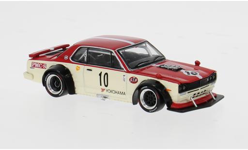 Nissan Skyline 1/64 Pop Race GT-R V8 Drift (Hakosuka) rot/beige 1:64 modellautos