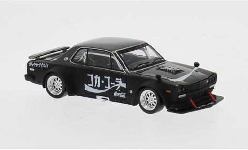 Nissan Skyline GT-R V8 Drift (Hakosuka) schwarz/weiss Coca Cola (JP) 1/64 Pop Race