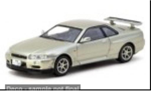 Nissan Skyline 1/64 Tarmac Works R34 GT-R beige 1:64 modellautos