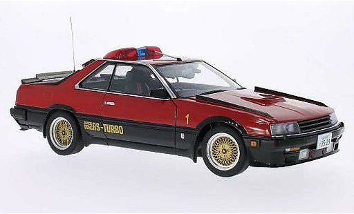 Nissan Skyline RS-Turbo 1/18 Autoart (DR30) Seibu-Keisatsu Machine -1 rot/schwarz RHD modellautos