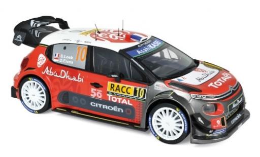 Citroen C3 1/18 Norev WRC No.10 Total Rallye WM Rallye Catalunya 2018 S.Loeb/D.Elena modellautos