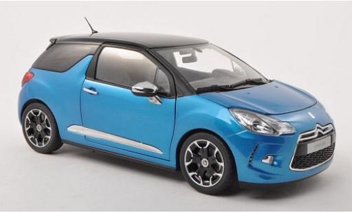 Modellautos DS Automobiles DS3 1/18 Norev Citroen mettalic blau/mettalic schwarz 2011 DS Automobiles DS3 1/18 Norev Citroen mettalic blau/mettalic schwarz 2011 modellautos