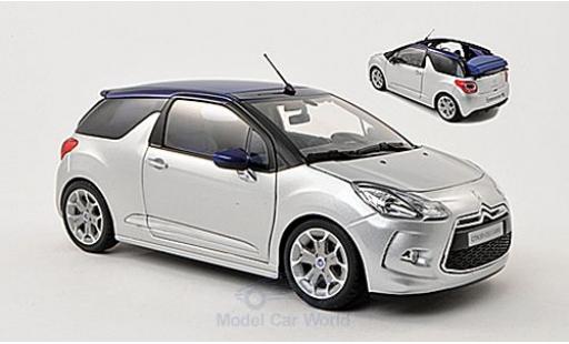 Modellautos DS Automobiles DS3 1/18 Norev Citroen silber 2013 Verdeck in 3 Positionen darstellbar DS Automobiles DS3 1/18 Norev Citroen silber 2013 Verdeck in 3 Positionen darstellbar modellautos
