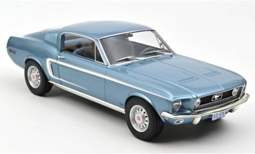 Ford Mustang 1/12 Norev Fastback GT mettalic blau 1968 modellautos