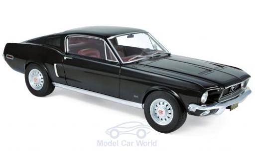 Ford Mustang 1/12 Norev Fastback schwarz 1968 modellautos