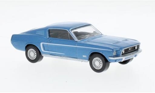 Ford Mustang 1/43 Norev GT Fastback metallise blau 1968 1:43 modellautos
