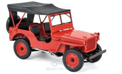 Jeep Willys 1/18 Norev rot 1942 modellautos