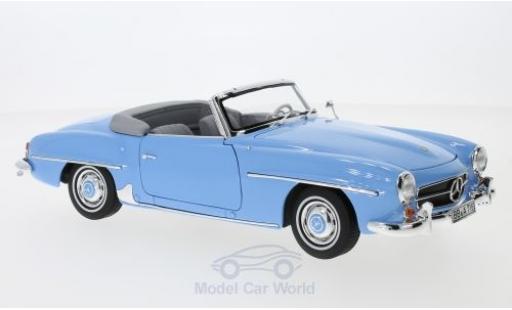 Modellautos Mercedes 190 SL 1/18 Norev SL blau 1957 SoftTop liegt ein Mercedes 190 SL 1/18 Norev SL blau 1957 SoftTop liegt ein modellautos