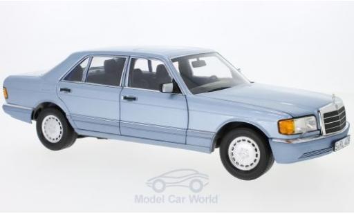 Modellautos Mercedes 560 SEL 1/18 Norev SEL (W126) mettalic blau 1991 Mercedes 560 SEL 1/18 Norev SEL (W126) mettalic blau 1991 modellautos