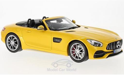 Modellautos Mercedes AMG GT 1/18 Norev C Roadster mettalic gelb 2017 Mercedes AMG GT 1/18 Norev C Roadster mettalic gelb 2017 modellautos
