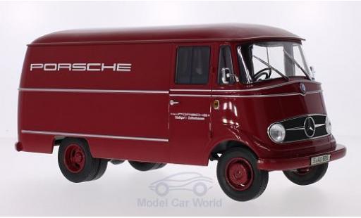 Mercedes L319 1/18 Norev Porsche Renndienst 1955 T&uuml;ren und Hauben geschlossen modellautos