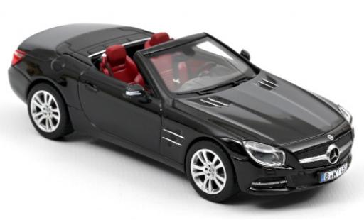 Modellautos Mercedes Classe SL 1/43 Norev SL 350 (R231) schwarz 2012 Hardtop couché avec Mercedes Classe SL 1/43 Norev SL 350 (R231) schwarz 2012 Hardtop couché avec modellautos