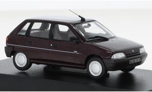 Modellautos Citroen AX 1/43 Norev TEN metallise rot 1992 Citroen AX 1/43 Norev TEN metallise rot 1992 modellautos