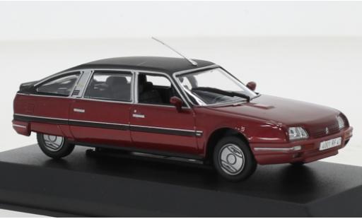 Citroen CX 1/43 Norev Turbo 2 Prestige metallise rouge foncé/noire 1986 modellautos