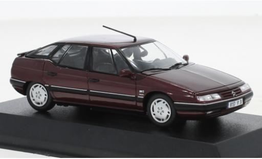 Citroen XM 1/43 Norev metallise rot 1995 modellautos