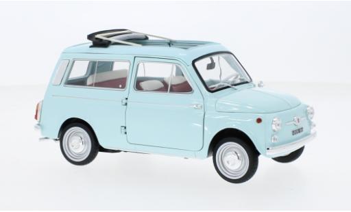Modellautos Fiat 500 1/18 Norev Giardiniera bleu clair 1964 Fiat 500 1/18 Norev Giardiniera bleu clair 1964 modellautos