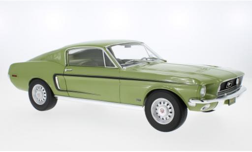 Ford Mustang 1/12 Norev Fastback GT metallise la chaux 1968 modellautos