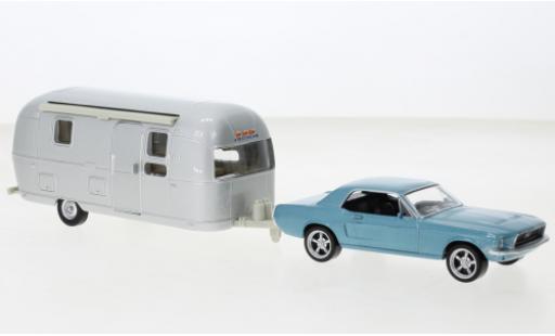 Ford Mustang 1/43 Norev metallise bleu clair 1968 modellautos