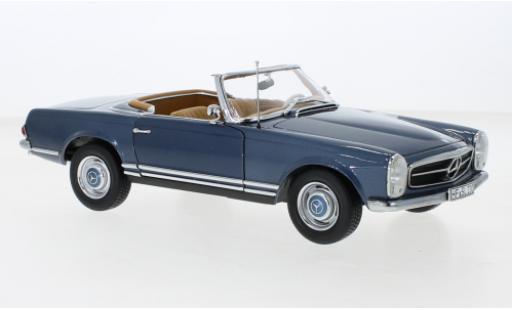 Mercedes 230 1/18 Norev SL (W113) metallise blau 1963 modellautos