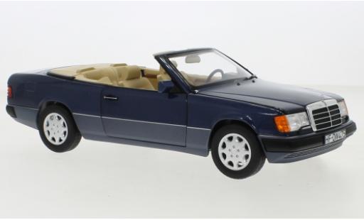 Modellautos Mercedes 300 1/18 Norev CE-24 Cabriolet (A124) metallise blau 1990 Mercedes 300 1/18 Norev CE-24 Cabriolet (A124) metallise blau 1990 modellautos