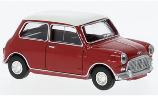 Mini Cooper 1/64 Norev S rouge/blanche 1964 modellautos