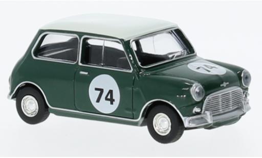 Mini Cooper 1/64 Norev S vert/blanche 1964 modellautos