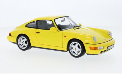 Modellautos Porsche 964 1/18 Norev 911  Carrera 2 jaune 1990 Porsche 964 1/18 Norev 911  Carrera 2 jaune 1990 modellautos