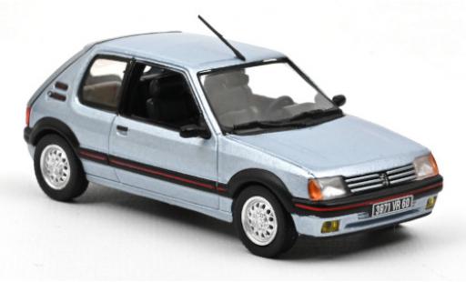 Peugeot 205 1/43 Norev GTI 1.6 mettalic blau 1988 modellautos