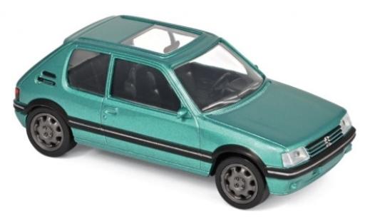 Peugeot 205 1/43 Norev GTi mettalic grün 1992 Jetcar modellautos