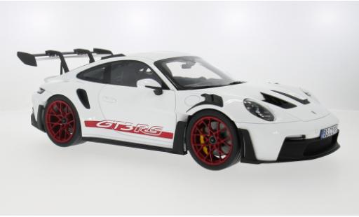 Porsche 992 GT3 R 1/12 Norev 911  S weiss/rot 2022 1:12 modellautos