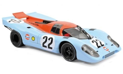 Porsche 917 1970 1/12 Norev K RHD No.22 Gulf 24h Frankreich 1970 D.Hobbs/R.Attwood modellautos