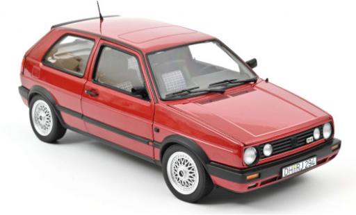 Modellautos Volkswagen Golf 1/18 Norev II GTI mettalic rot 1990 Volkswagen Golf 1/18 Norev II GTI mettalic rot 1990 modellautos