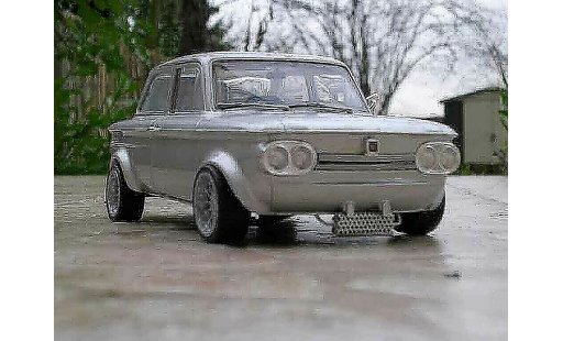 NSU TT Racing 1/18 Revell grau modellautos