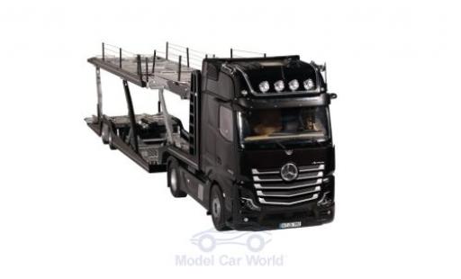 Modellautos Mercedes Actros 1/18 NZG GigaSpace 4X2 FH25 schwarz/silber Autotransporter Mercedes Actros 1/18 NZG GigaSpace 4X2 FH25 schwarz/silber Autotransporter modellautos