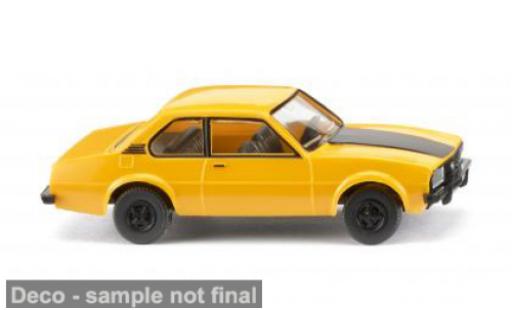 Opel Ascona 1/87 Wiking B gelb/schwarz 1975 1:87 modellautos