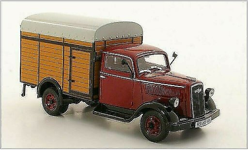 Opel Blitz Base 1/43 Norev rot 1949 modellautos