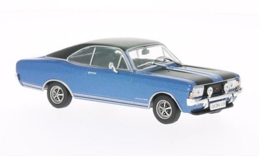 Opel Commodore A 1/43 WhiteBox Coupe GS/E blau/schwarz 1970 modellautos
